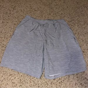 grey lululemon pace breaker linerless shorts 7” size large